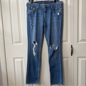 J. Crew Women’s Size 30R Vintage Matchstick Destroyed Straight Leg Jeans